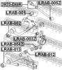 FEBEST LRAB-003Z Bush, control arm mounting